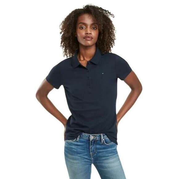 TOMMY HILFIGER Regular Fit Essential Stretch Cotton Polo S/P - Picture 1 of 6